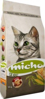 Micho Adult Tavuklu Hamsili ve Pirinçli 15 kg Kedi Maması kullananlar yorumlar